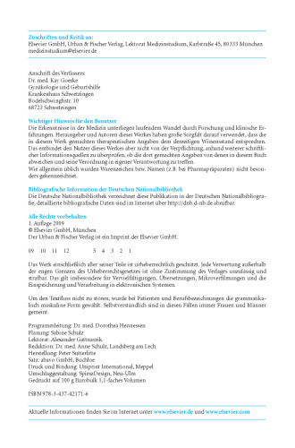 Leitsymptome Gynäkologie/Geburtshilfe