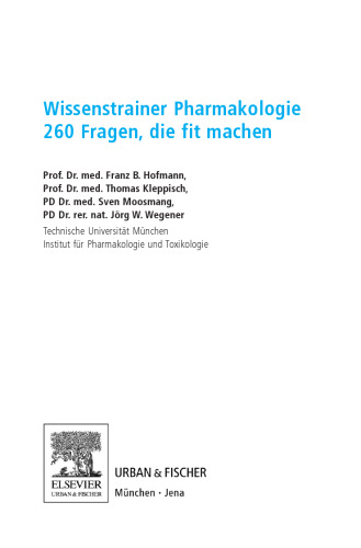 Wissenstrainer Pharmakologie
