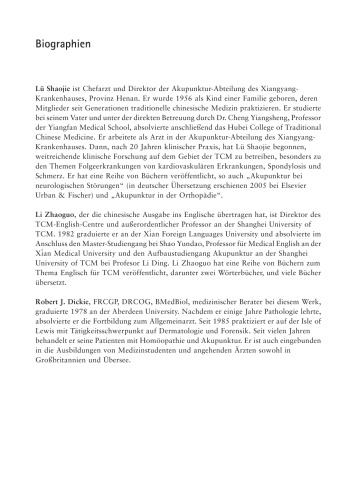Akupunktur bei Muskel- und Skelettstörungen. Deutsche Übersetzung von Gabriele Schmid