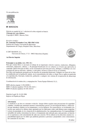 Cirugía de las Vías Biliares