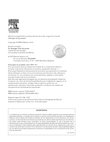 Cirugía de la próstata. Técnicas Quirúrgicas