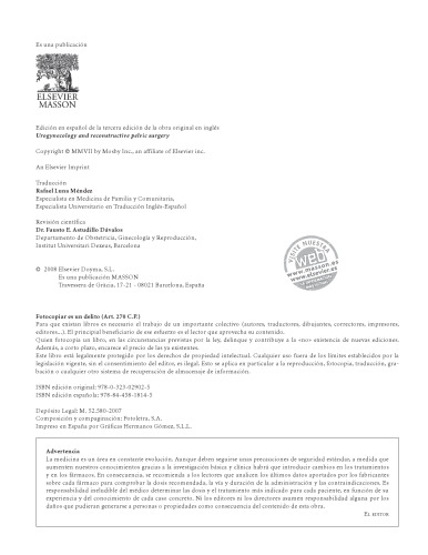 Uroginecología y cirugía reconstructiva de la pelvis
