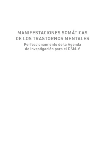 Manifestaciones Somáticas de los Trastornos Mentales