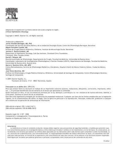 Oncología clínica oftálmica