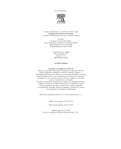 Cirugía y oncología de cabeza y cuello