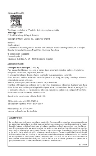 Radiología. Secretos