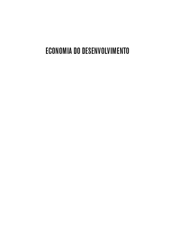 Economia Do Desenvolvimento. Teoria E Políticas Keynesianas