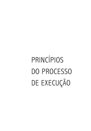 PrincíPios Do Processo De Execução