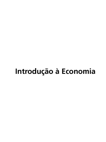 Introdução À Economia