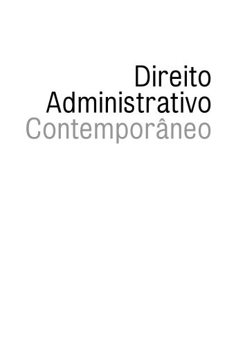 Direito Administrativo Contemporâneo