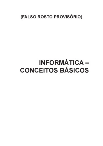 Informática. Conceitos Básicos