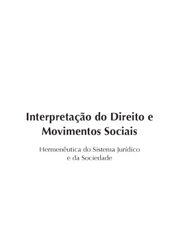 Interpretação Dos Direitos e Movimentos Sociais