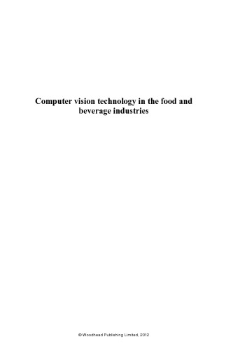 Computer vision technology in the food and beverage industries