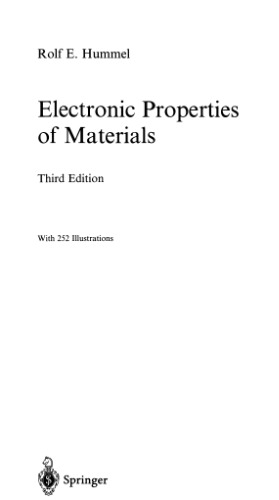 Electronic properties of materials