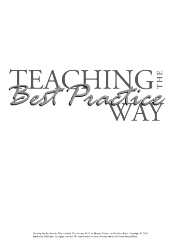 Teaching the Best Practice Way