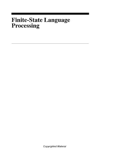 Finite-State Language Processing