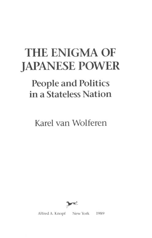 The Enigma of Japanese Power