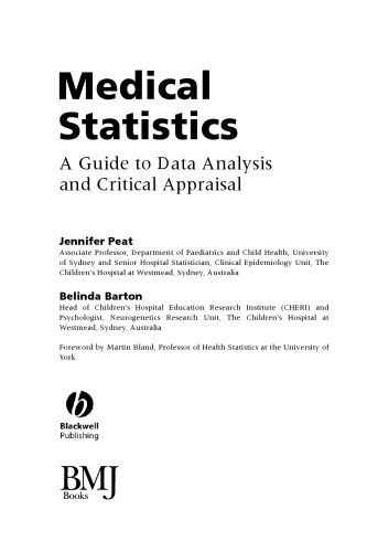 Medical Statistics: A Guide to Data Analysis and Critical Appraisal