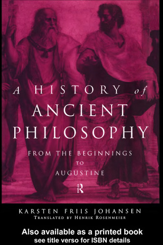 A history of ancient philosophy: from the beginnings to Augustine