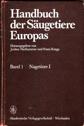 Handbuch der Säugetiere Europas, 6 Bde. in Tl.-Bdn. u. 1 Supplementbd., Bd.6/1B, Meeressäuger: BD 6/I / Tl IB