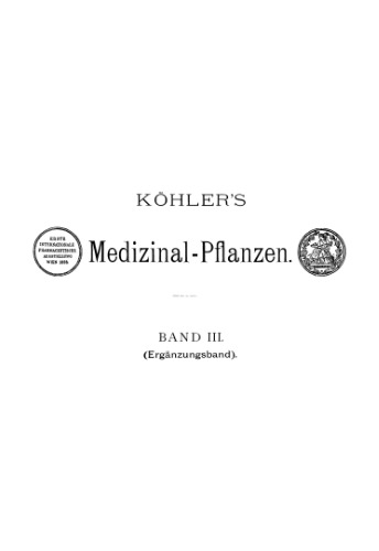 Köhler’s Medizinal Pflanzen, vol. 3