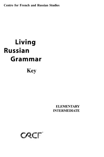 A Living Russian Grammar