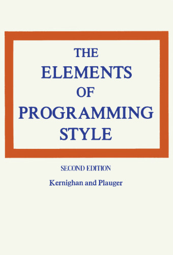 The elements of programming style