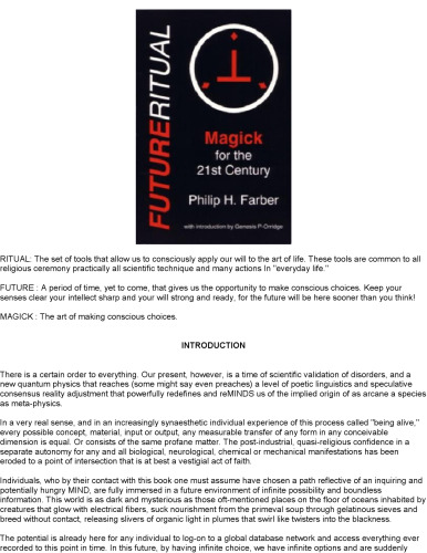 FutureRitual: Magick for the 21st Century