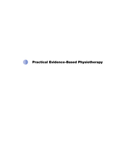 Practical Evidence-Based Physiotherapy with Pageburst Online Access, 2e