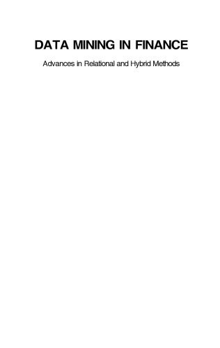 Data mining in finance: advances in relational and hybrid methods