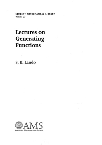 Lectures on generating functions