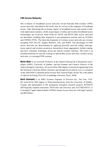 FiWi Access Networks