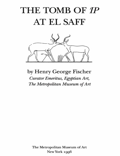 The tomb of 'Ip at El Saff