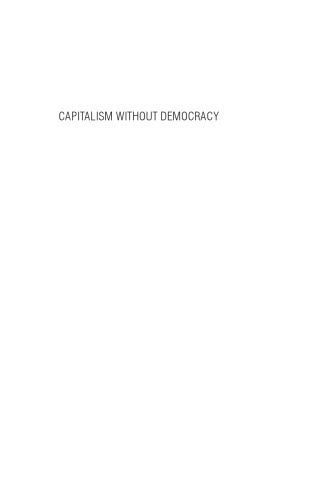 Capitalism without Democracy: The Private Sector in Contemporary China