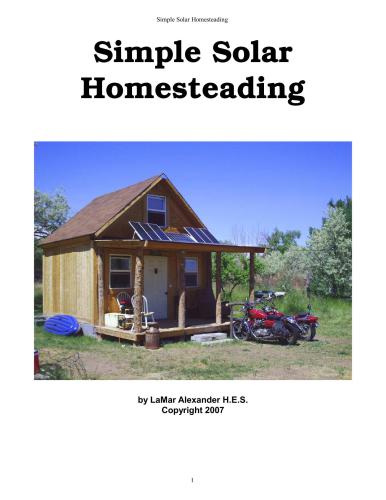 Simple Solar Homesteading