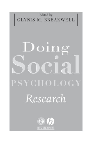 Doing Social Psychology Research