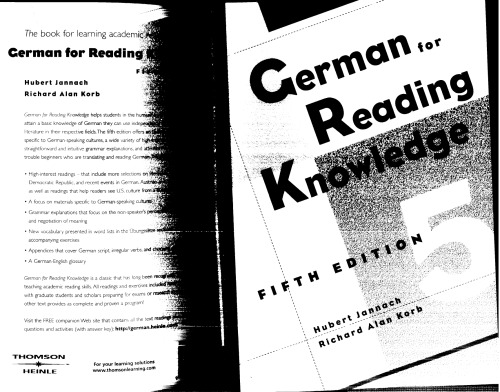 German for Reading Knowledge, 5th Edition