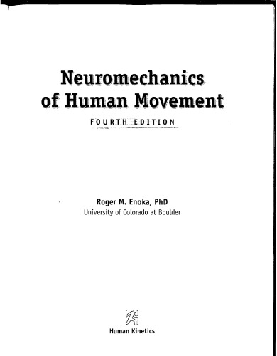 Neuromechanics of Human Movement - 4th Edition