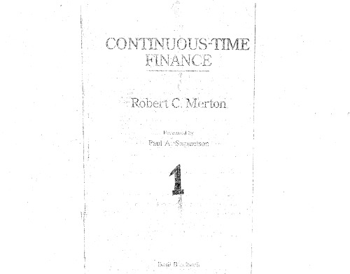 Continuous-time finance