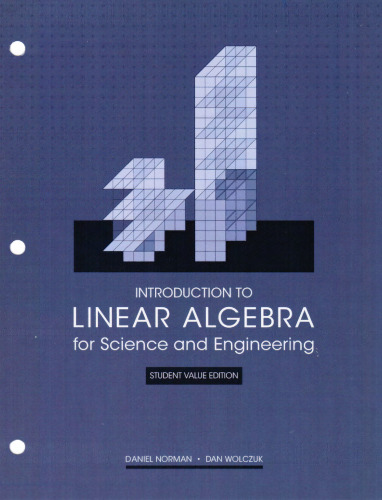 Introduction to Linear Algebra for Science and Engineering