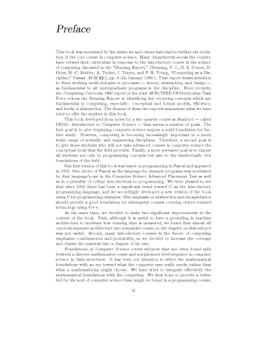 Foundations of computer science, C version