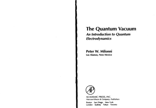 The quantum vacuum: an introduction to quantum electrodynamics
