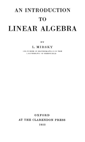 An introduction to linear algebra
