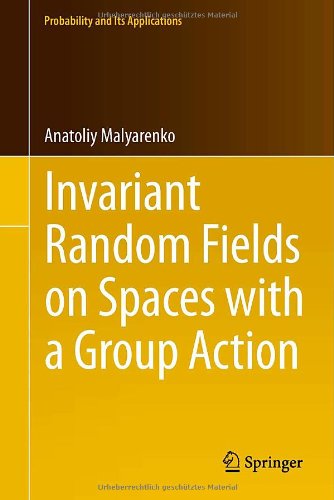 Invariant random fields on spaces with a group action