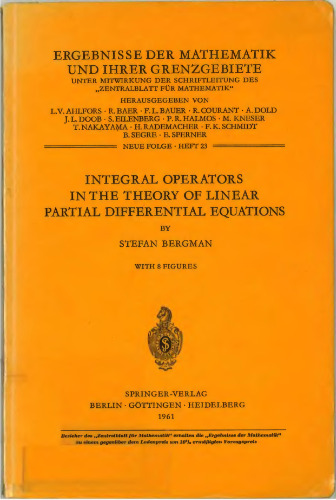 Integral Operators in the Theory of Linear Partial Differential Equations