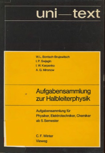 Aufgabensammlung zur Halbleiterphysik