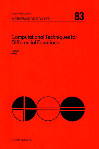 Computational techniques for differential equations