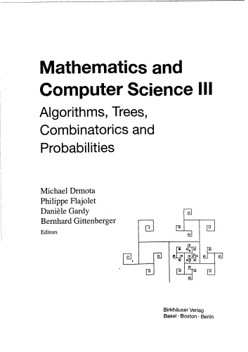 Mathematics and computer science 3: algorithms, trees, combinatorics and probabilities