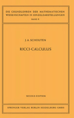 Ricci-Calculus: An Introduction to Tensor Analysis and Its Geometrical Applications