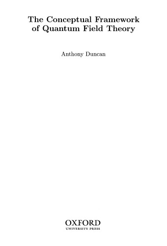 The conceptual framework of quantum field theory